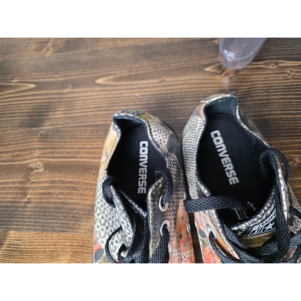 Converse All Star Women's Shoes Size‎ 7 Brown Black White Floral Print Shoes - Picture 11 of 15